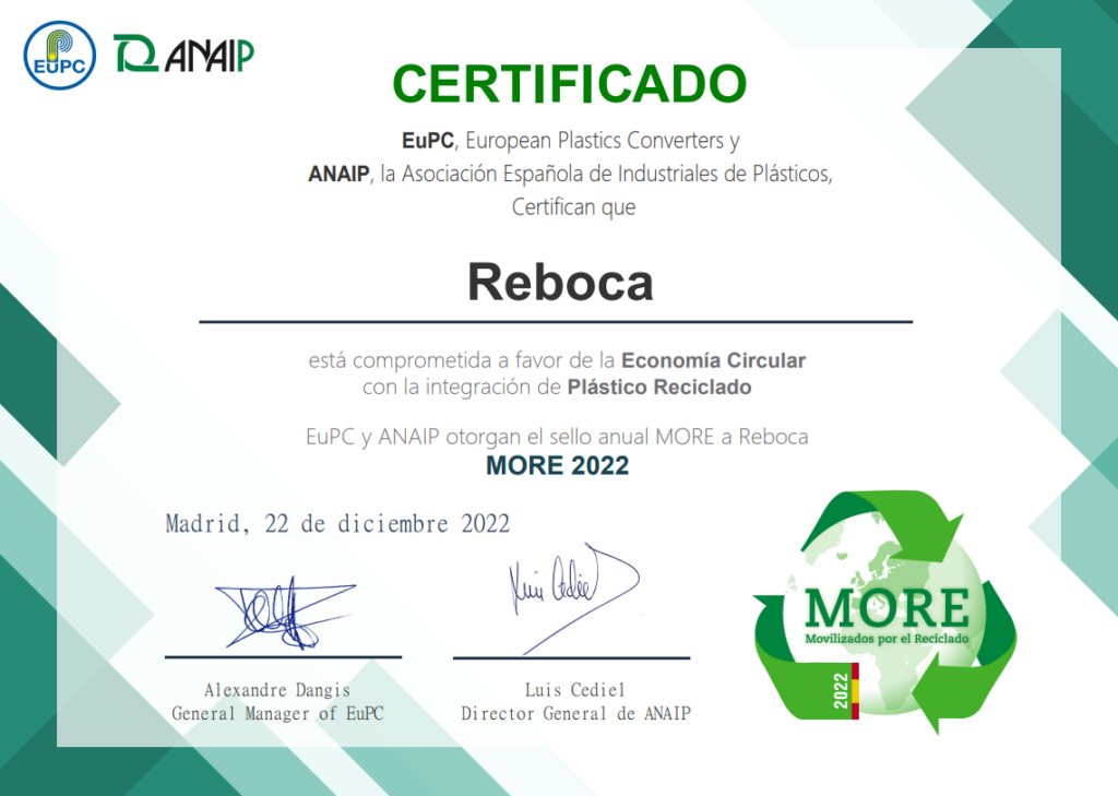 MORE Seal Circular Economy and Recycled Plastic